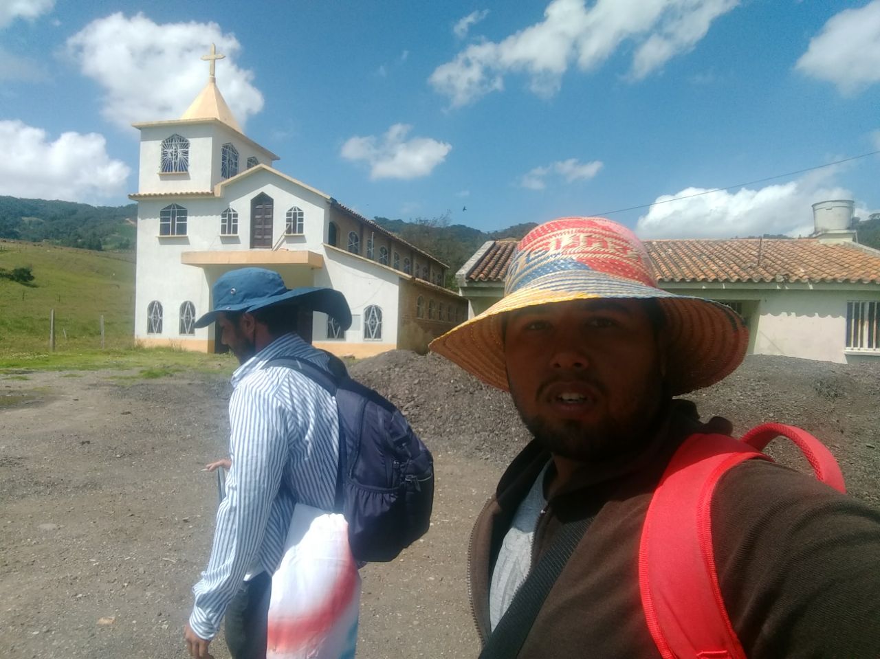 Tuvieron un paso por la iglesia del municipio de Arcabuco, en Boyacá.