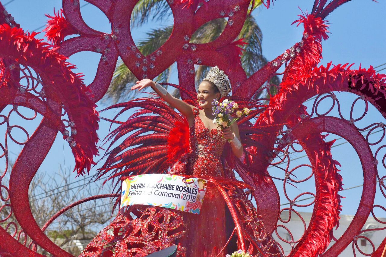 Valeria Abuchaibe, reina del Carnaval 2018.