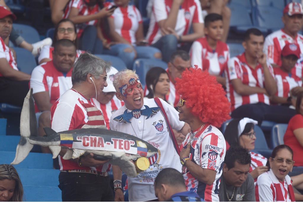 Aficionados presentes en el estadio Metropolitano.
