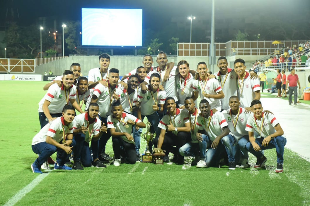 La Selección Atlántico campeona del Prejuvenil se hizo presente en el estadio Romelio Martínez.