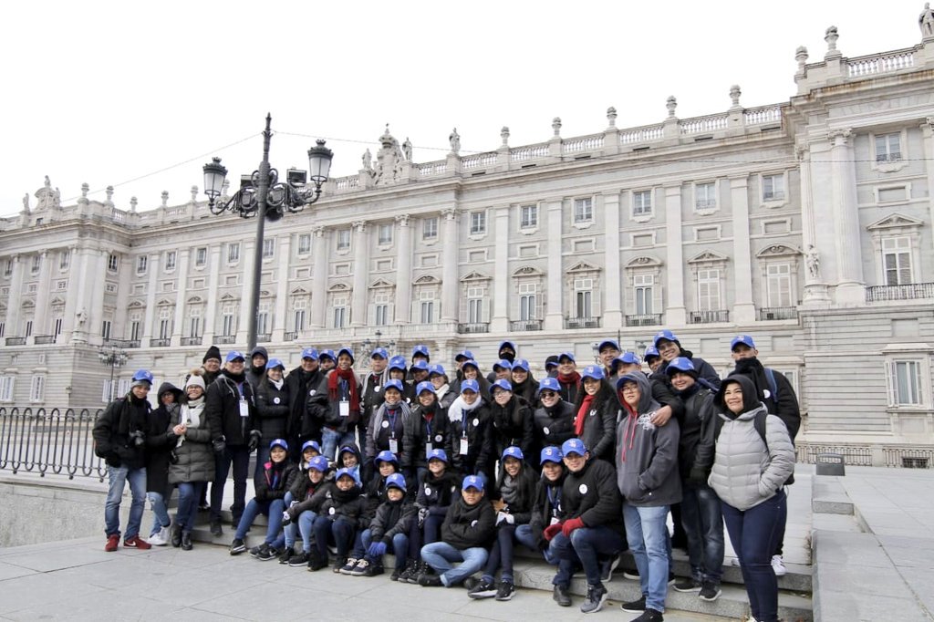Los jóvenes tuvieron la oportunidad de pasear por Madrid.