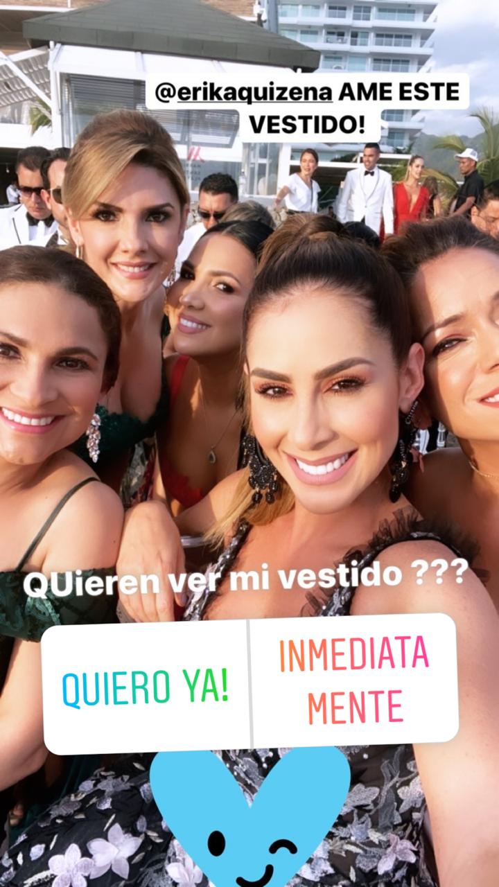 Algunas de las amigas de Melissa Martínez, invitadas a la boda. 