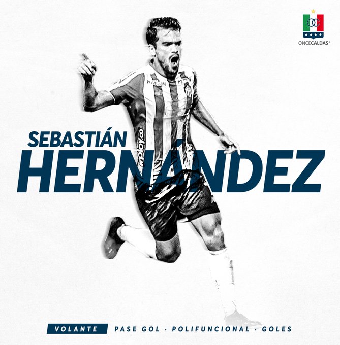 Así le dio la bienvenida el Once Caldas a Sebastián Hernández. 