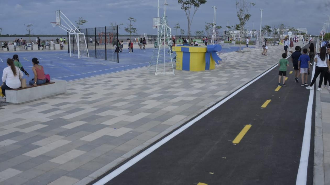 La zona recreo-deportiva del Gran Malecón del Río.