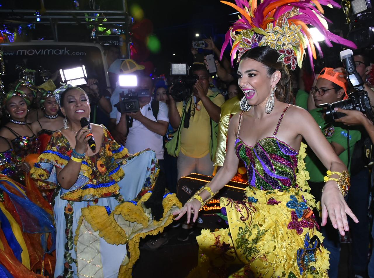 Carolina Segebre, reina del Carnaval.