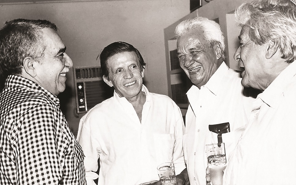 Gabriel García Márquez, Juan B Fernández, Germán Vargas y Alfonso Fuenmayor.