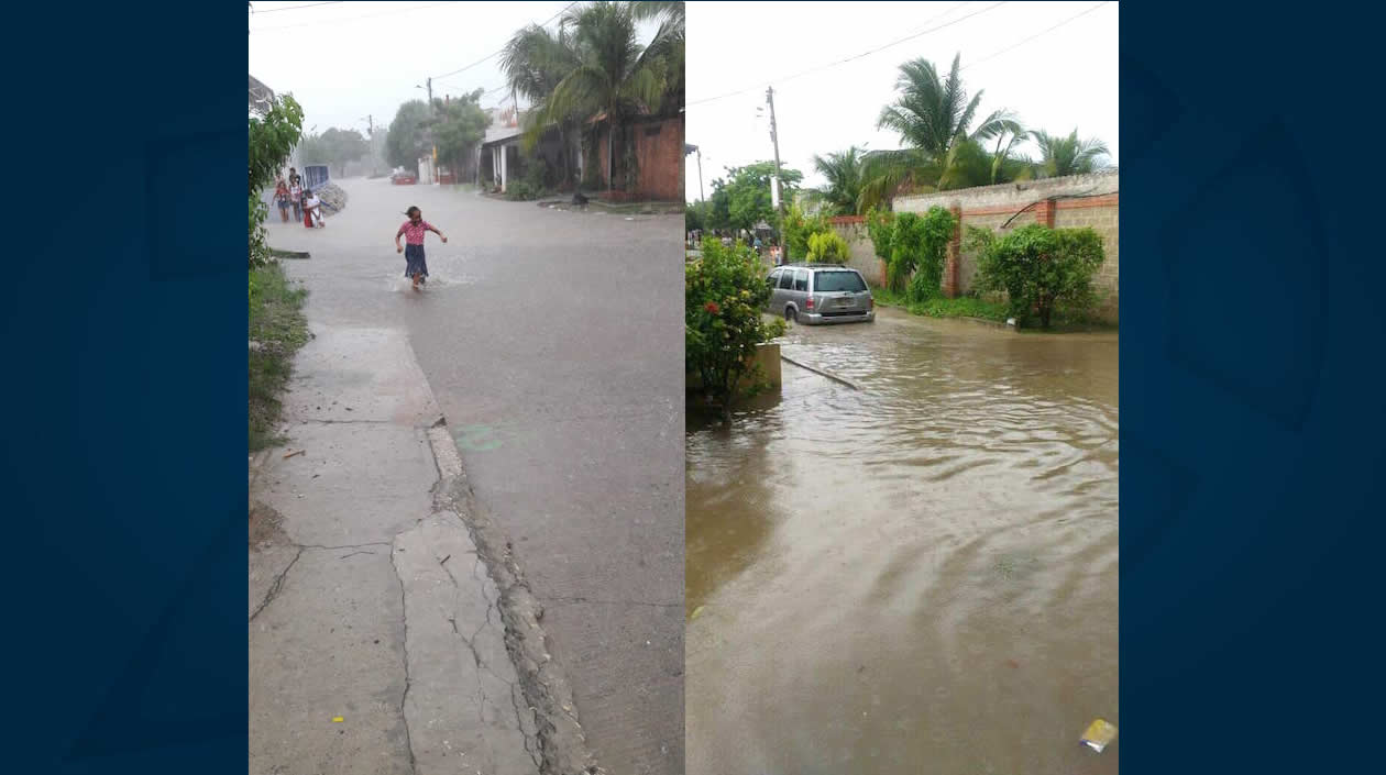 Inundaciones registradas en algunos sectores del municipio de Galapa.