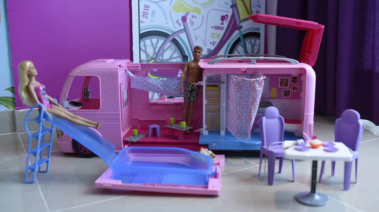 La casa movil de la Barbie.
