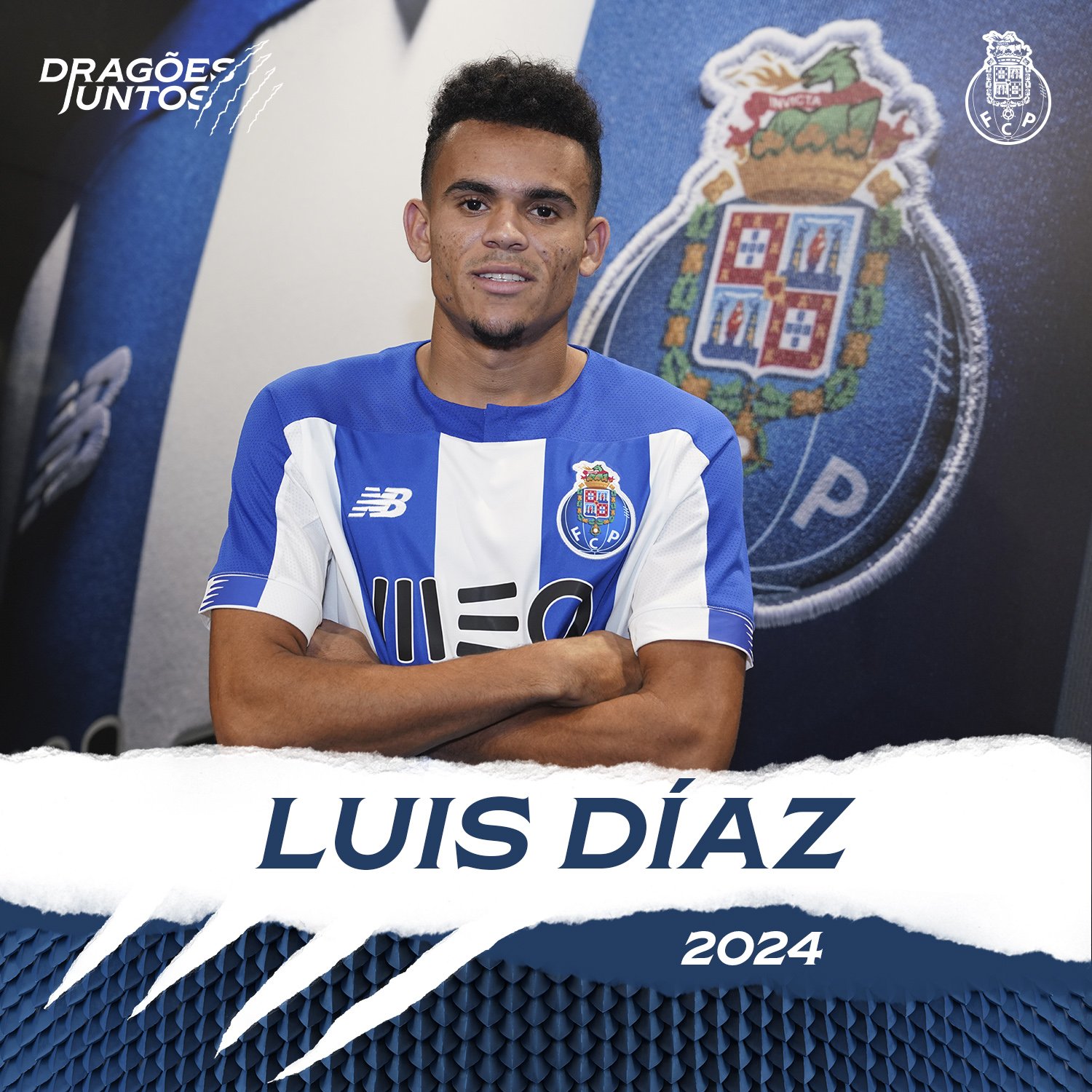 Así dan la bienvenida a Luis Díaz en el Porto. 