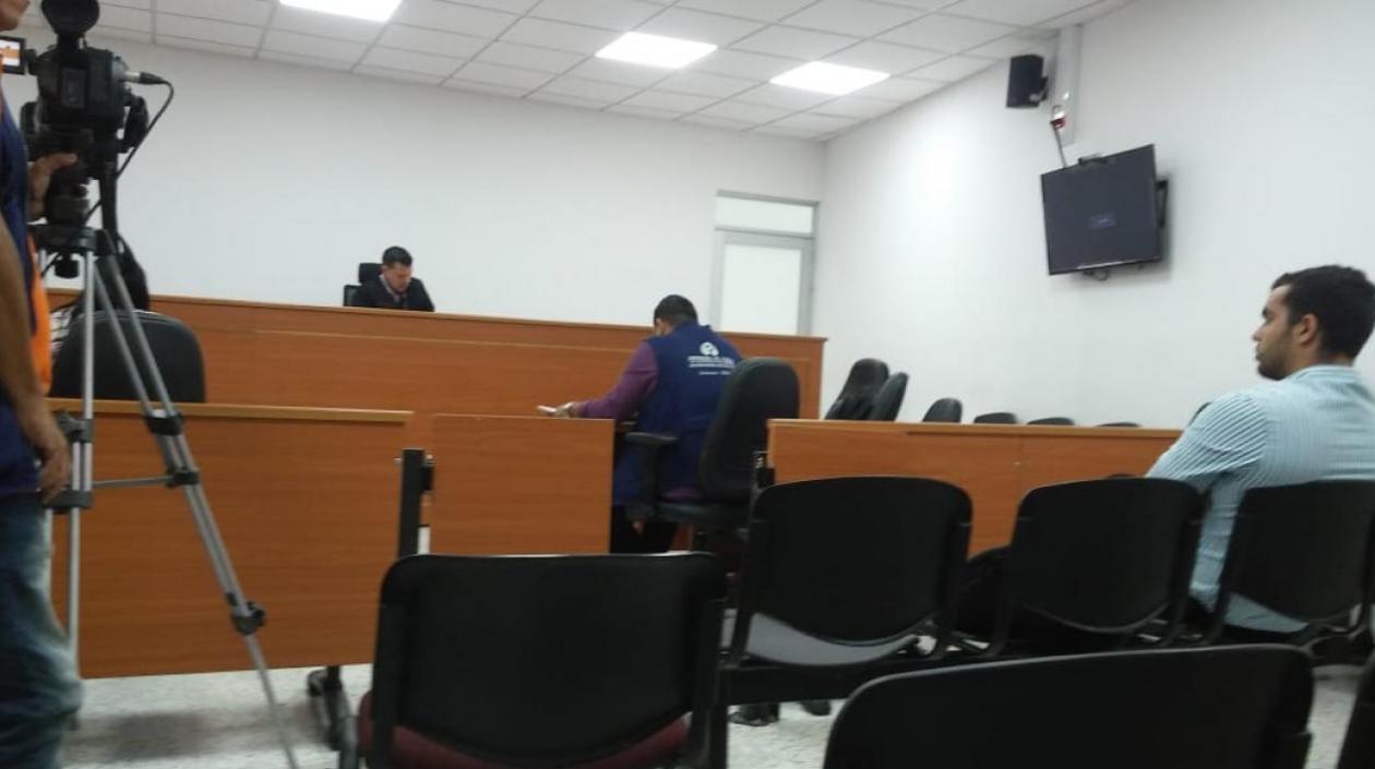 Aspecto de una audiencia en el Centro de Servicio Judicial de Barranquilla.