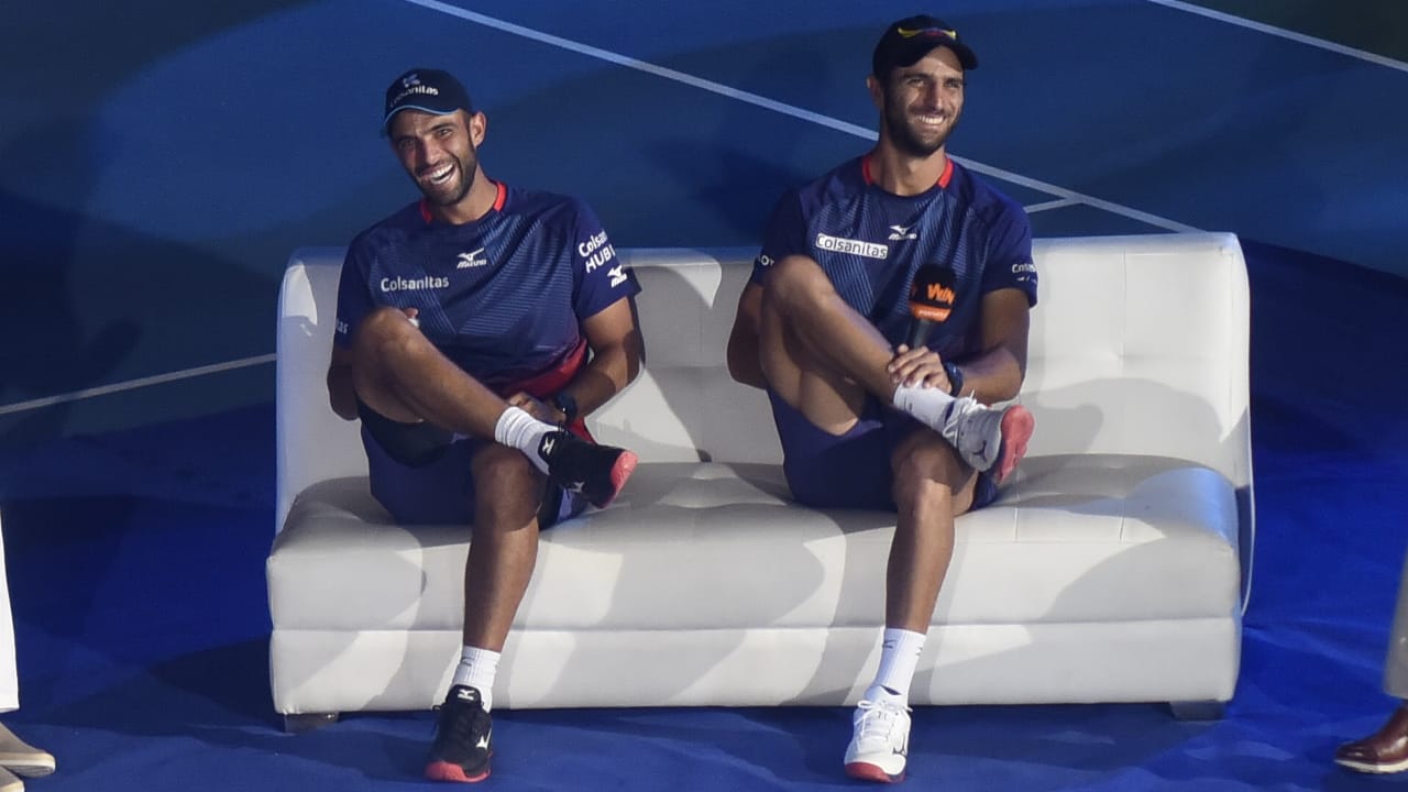 Los tenistas Juan Sebastián Cabal y Robert Farah.