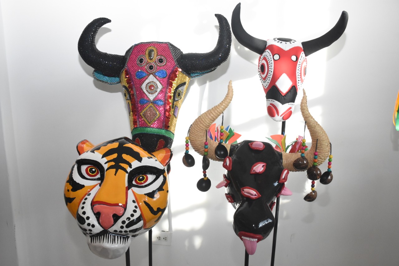 Parte de la exhibición ‘Tradición, Máscaras y Farotas’.