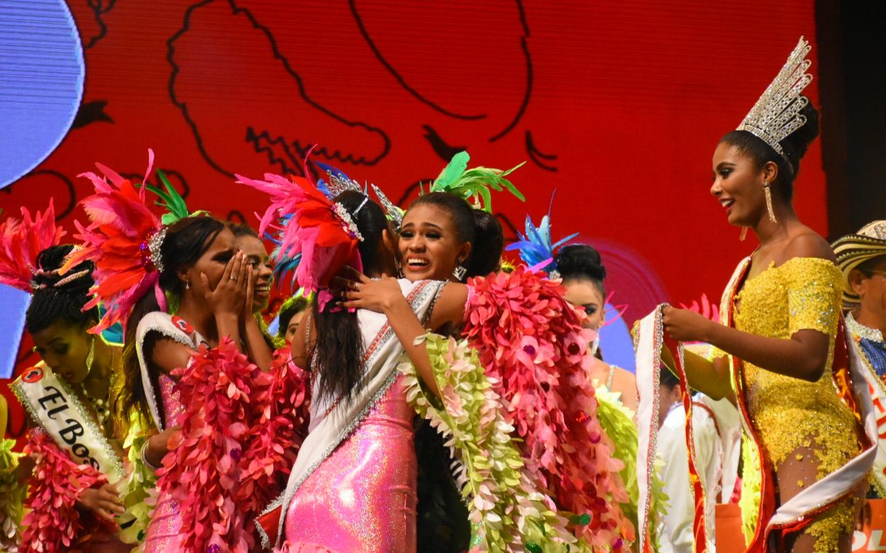 Melanee Cantillo del barrio Evaristo Sourdis Reina Popular del Carnaval 2020.