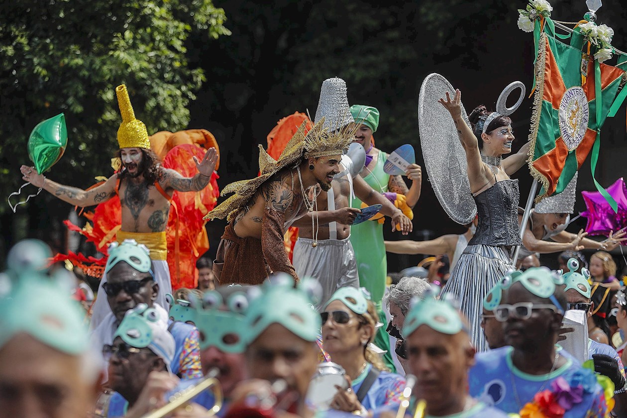 Celebración de Carnaval en Río de Janeiro (Brasil).