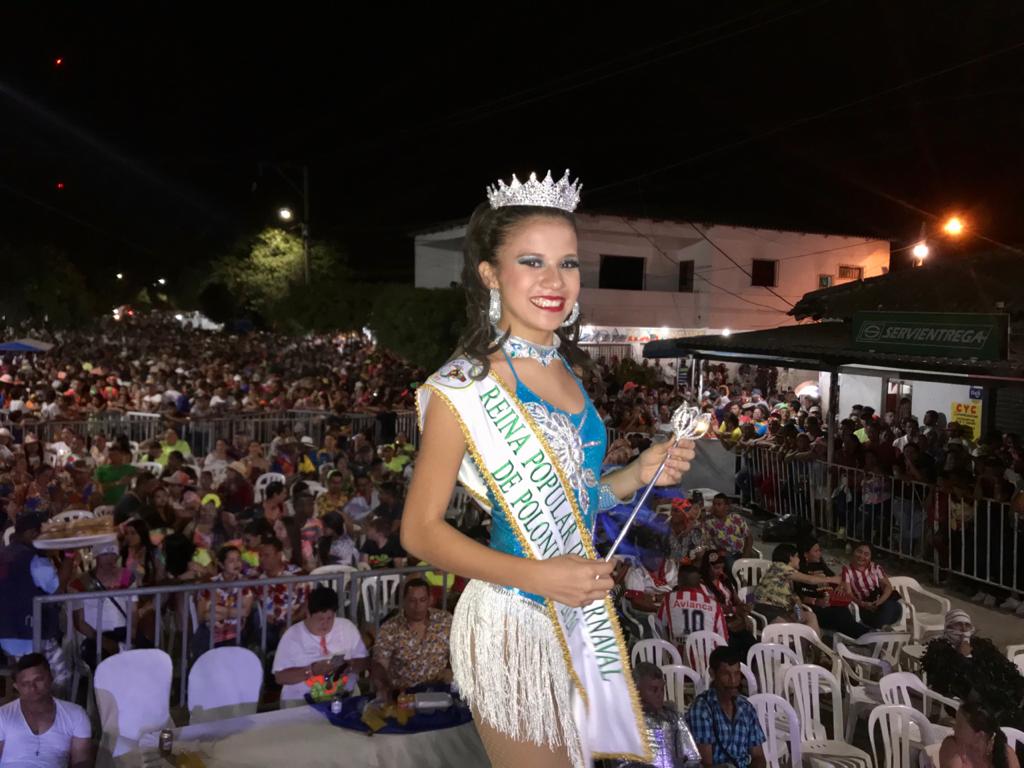 Keiny Daniela Ojito De la Hoz es la nueva Reina Popular de Polonuevo.