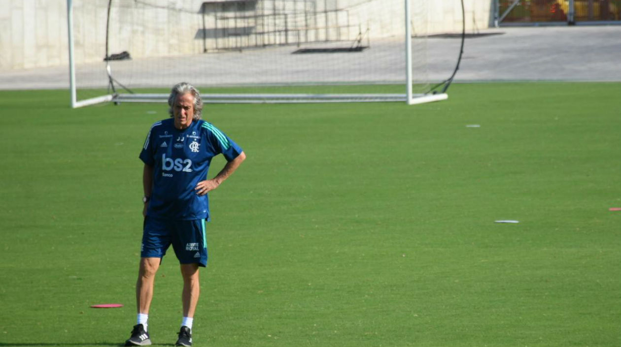 Jorge Jesús, técnico portugués del Flamengo. 