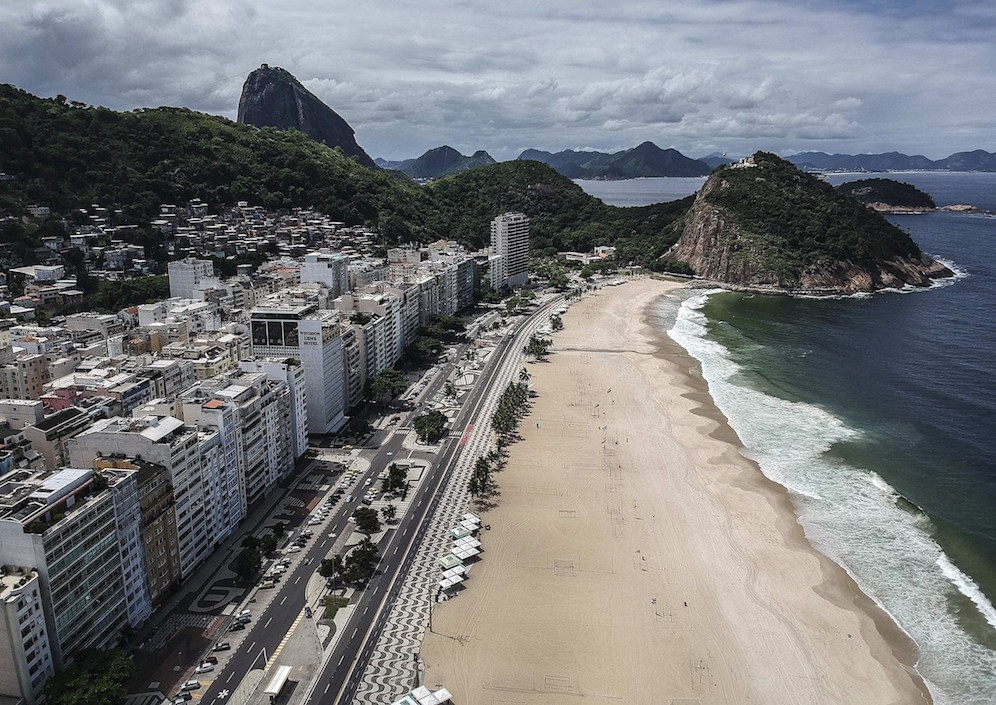 Desalación en las playas de Río de Janeiro.