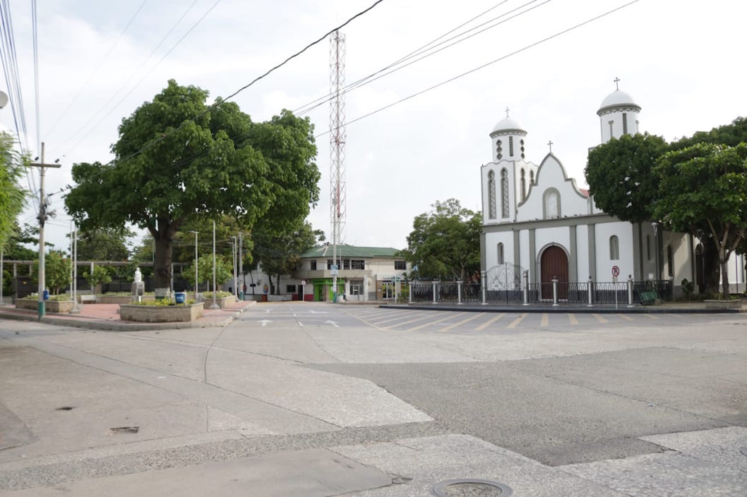Estado que registra la Plaza Principal del Municipio de Galapa.