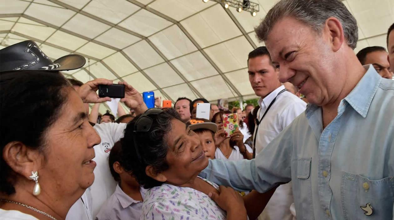 El presidente de Colombia, Juan Manuel Santos