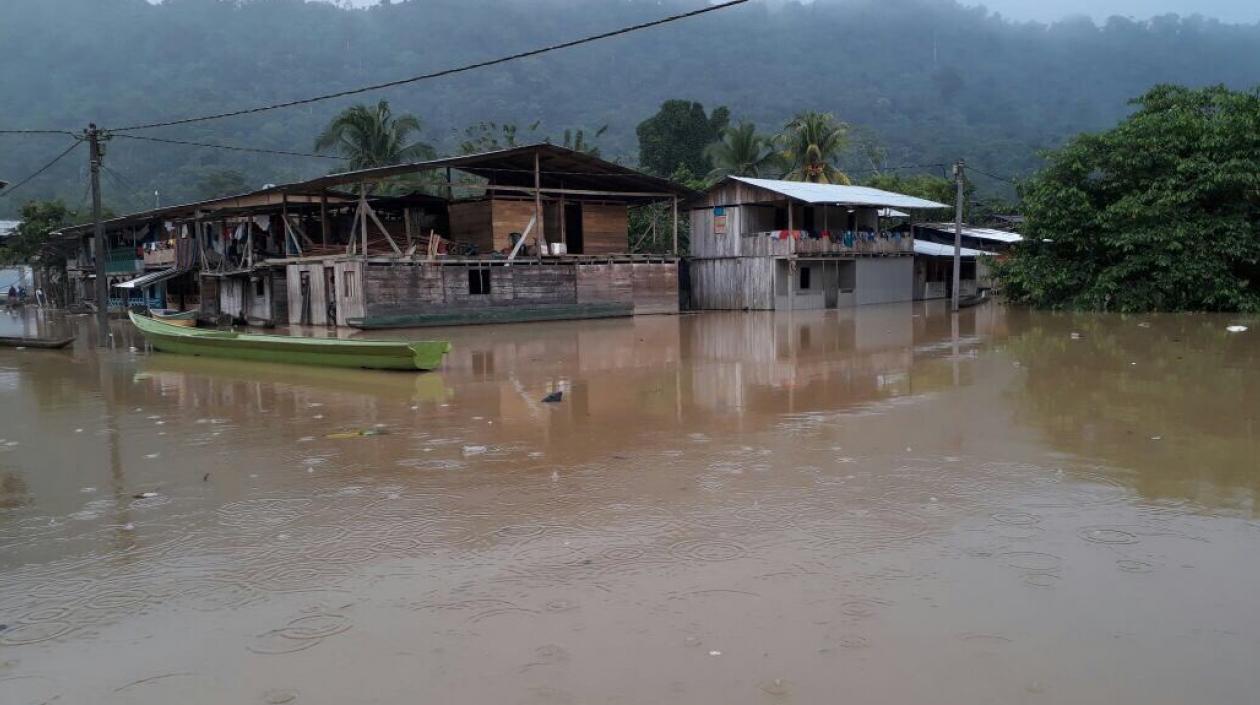 Muchas casas han quedado totalmente inundadas.