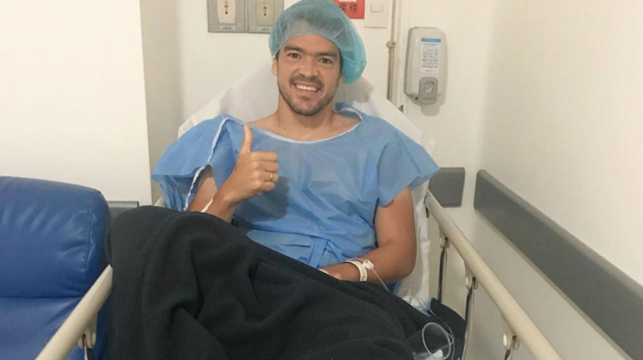 Sebastián Hernández ya se recupera de su cirugía. 