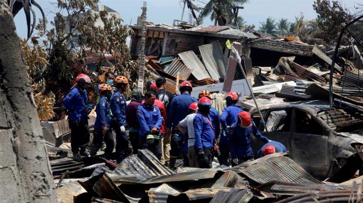 Imágenes del terremoto de Indonesia.