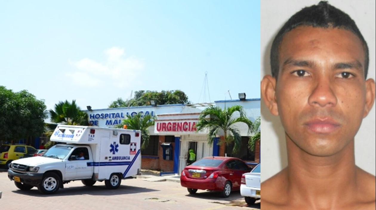 Elvis David Sandoval, quien resultó herido en el hecho, fue llevado en primera instancia al Hospital Municipal de Malambo. 