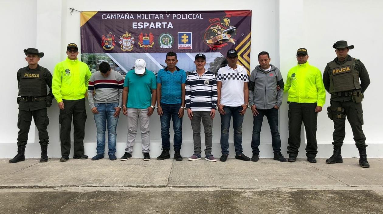 9 personas capturadas por su presunta participación en tráfico de estupefacientes