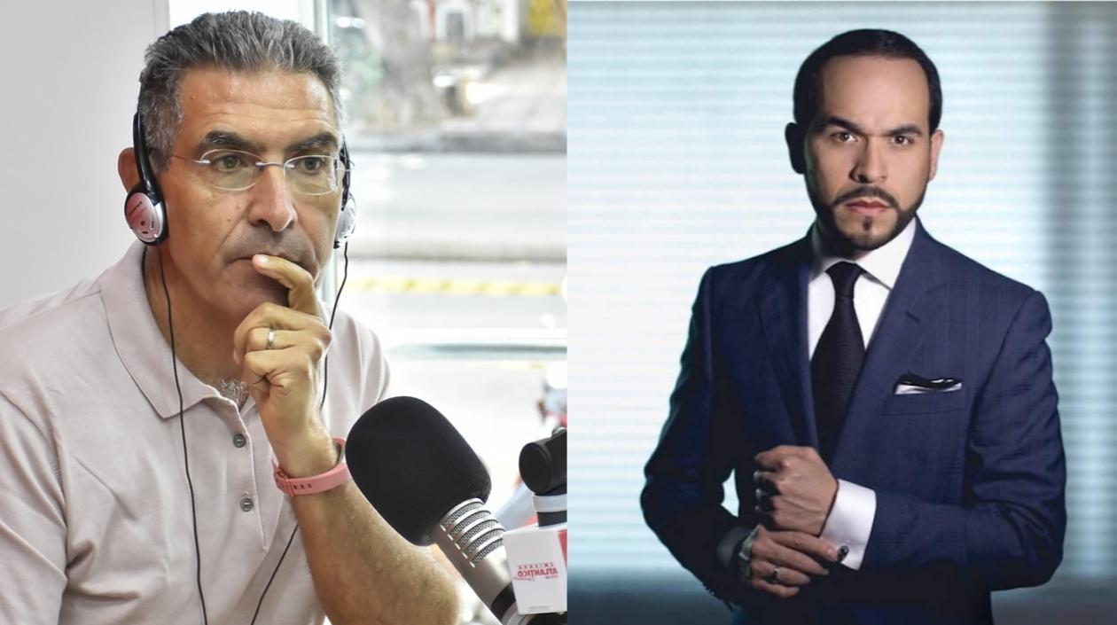 El director de Atlántico en Noticias y Zona Cero, Jorge Cura, y el columnista de Zona Cero, Abelardo De La Espriella.