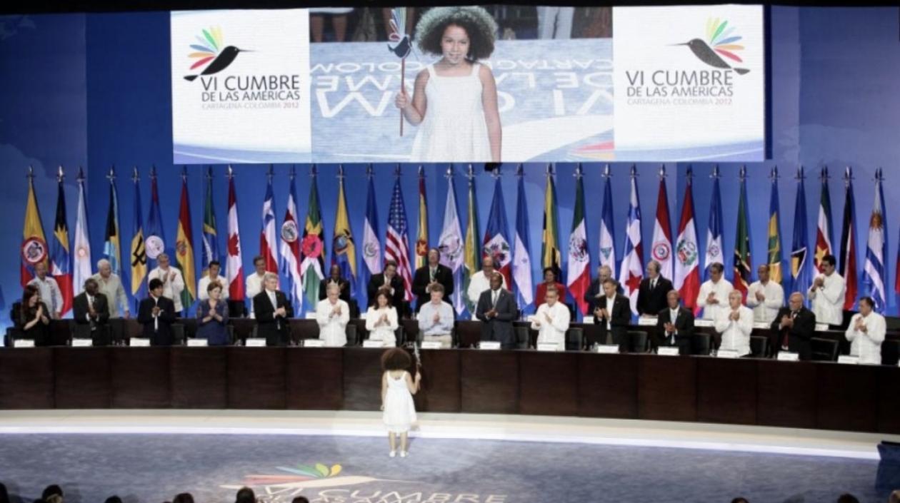 Aspecto general de la Cumbre de las Américas en Cartagena en 2012.