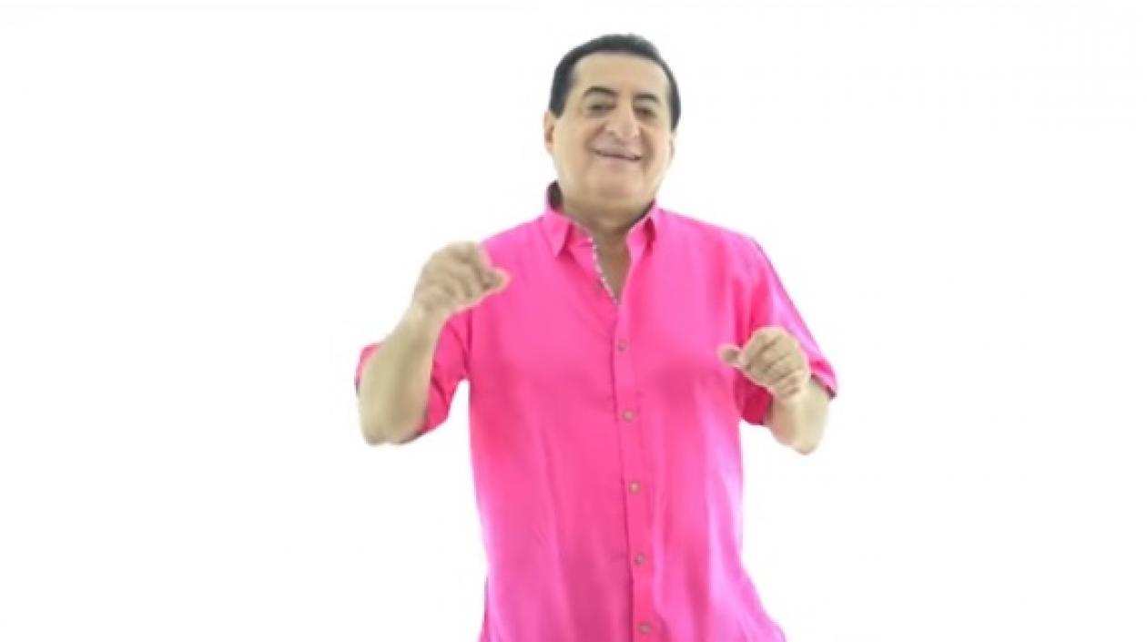 Jorge Oñate en su videoclip.