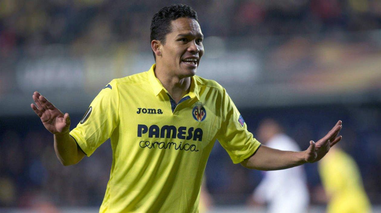 Carlos Bacca, delantero de Villarreal. 