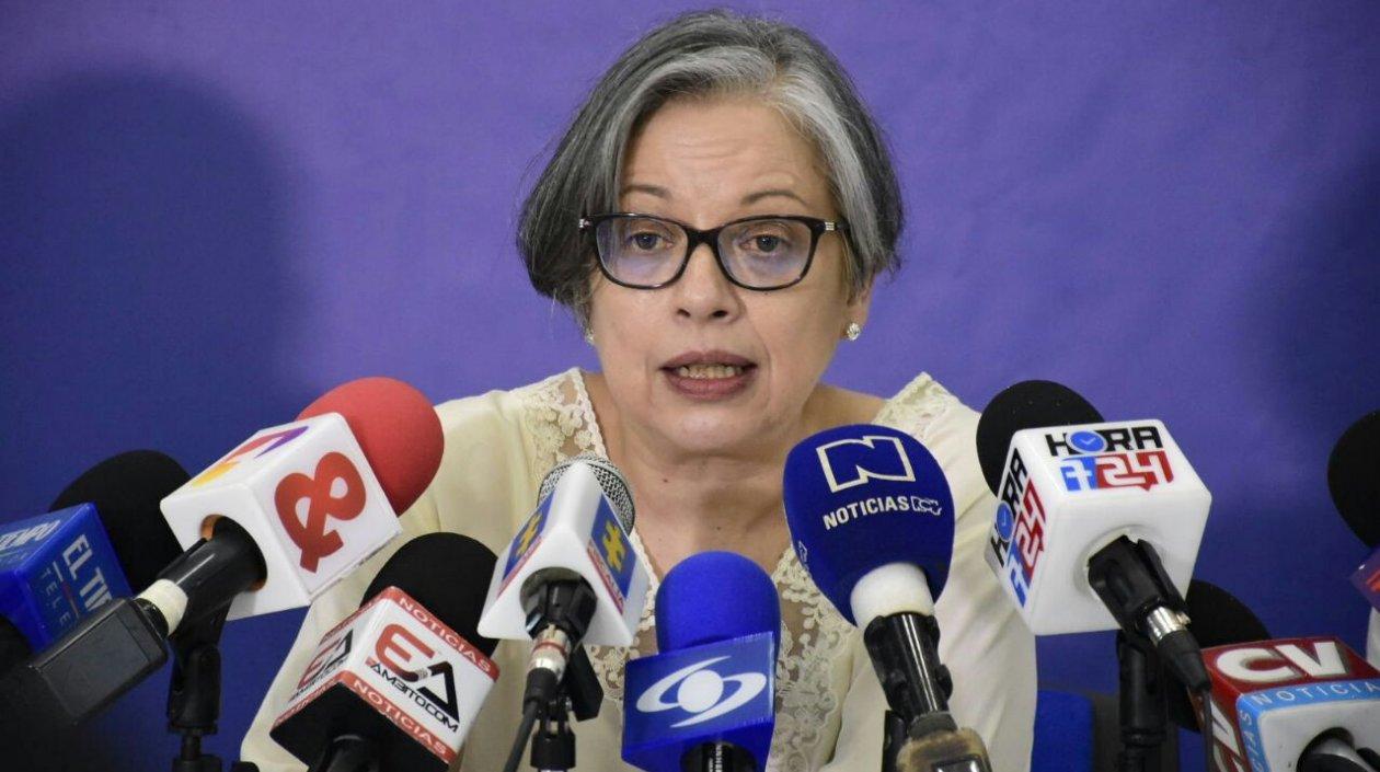La Fiscal General encargada, María Paulina Riveros.
