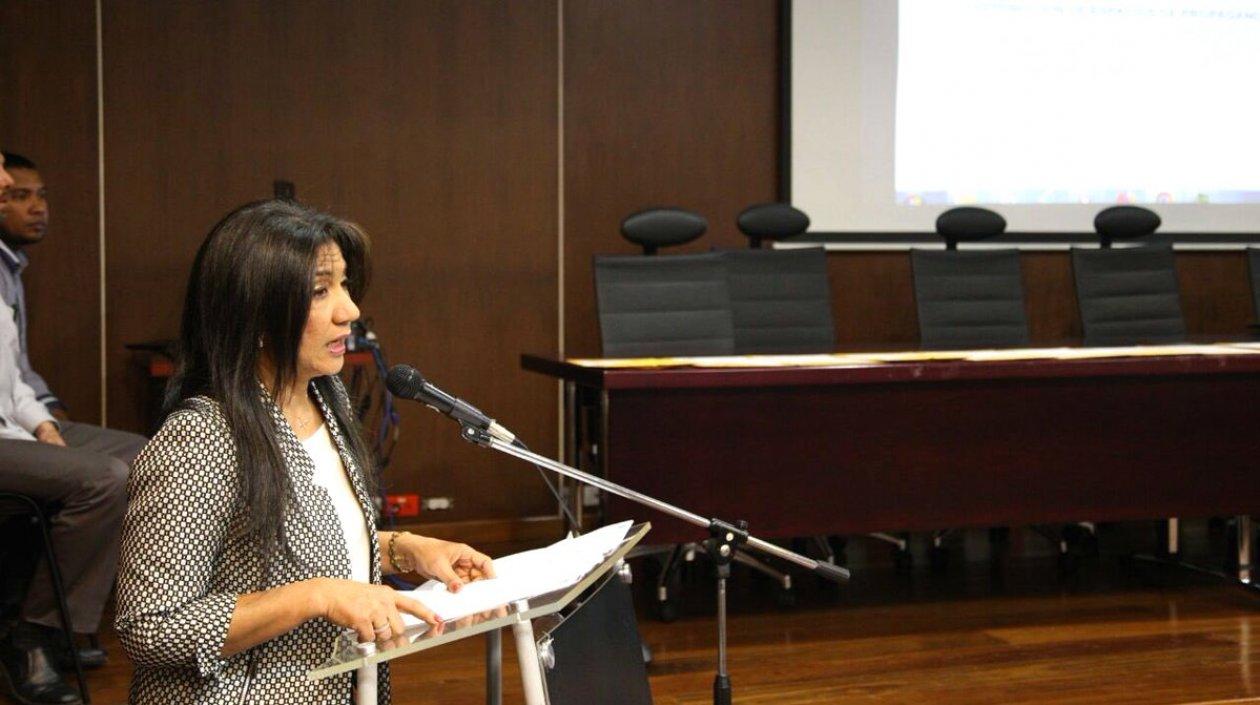 Idayris Yolima Carrillo, presidenta reglamentaria del CNE.