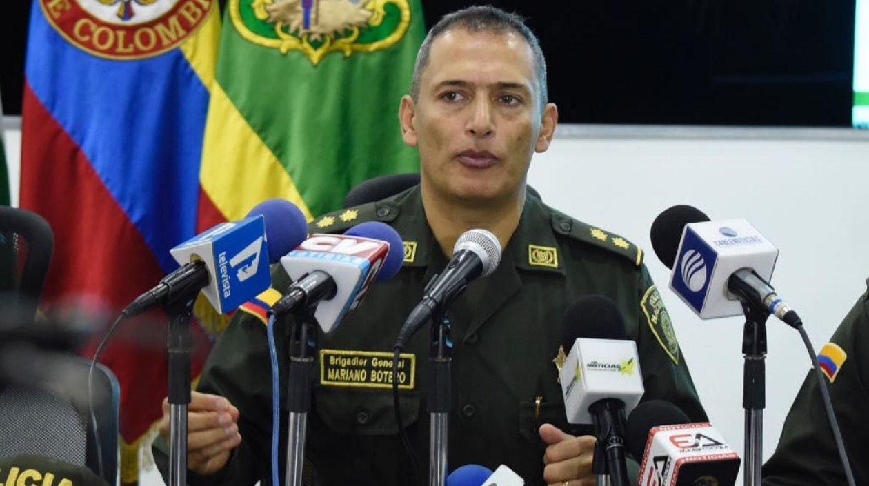 Brigadier general Mariano Botero Coy, comandante de la Policía Metropolitana de Barranquilla.