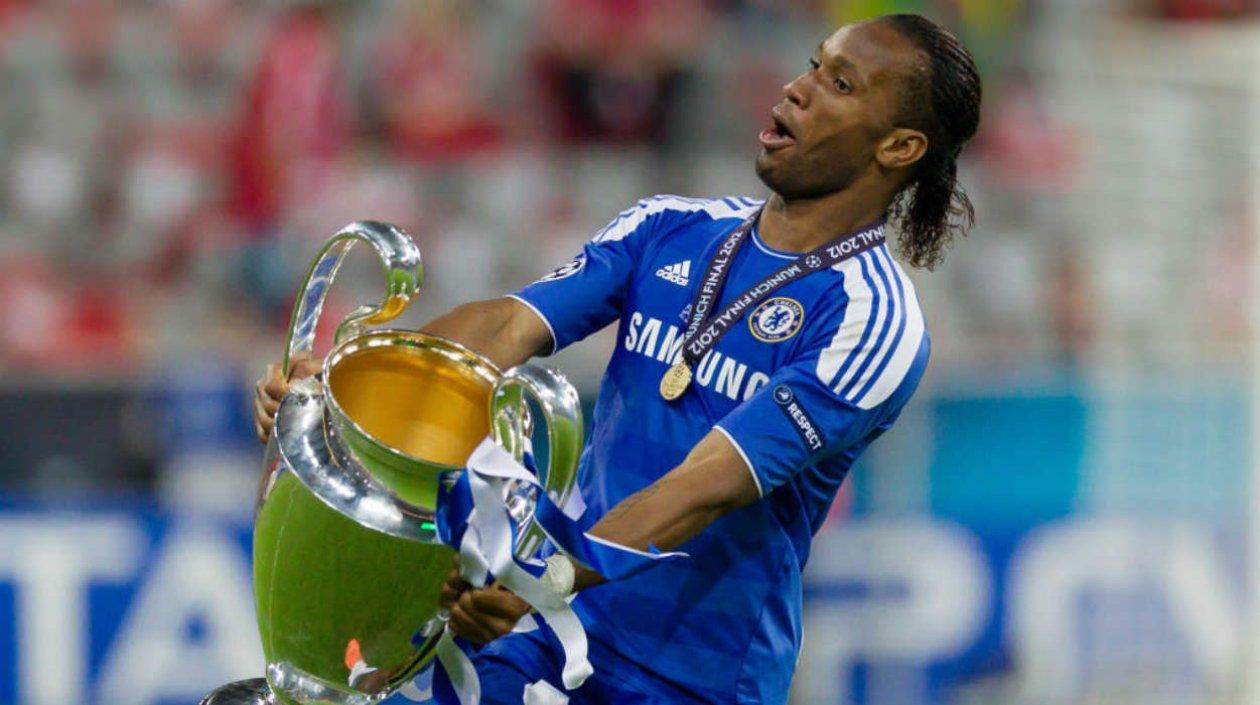 Didier Drogba ganó varios torneos con el Chelsea. 