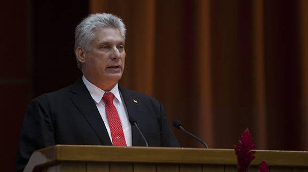 Miguel Díaz-Canel fue elegido hoy presidente de Cuba por la Asamblea Nacional.