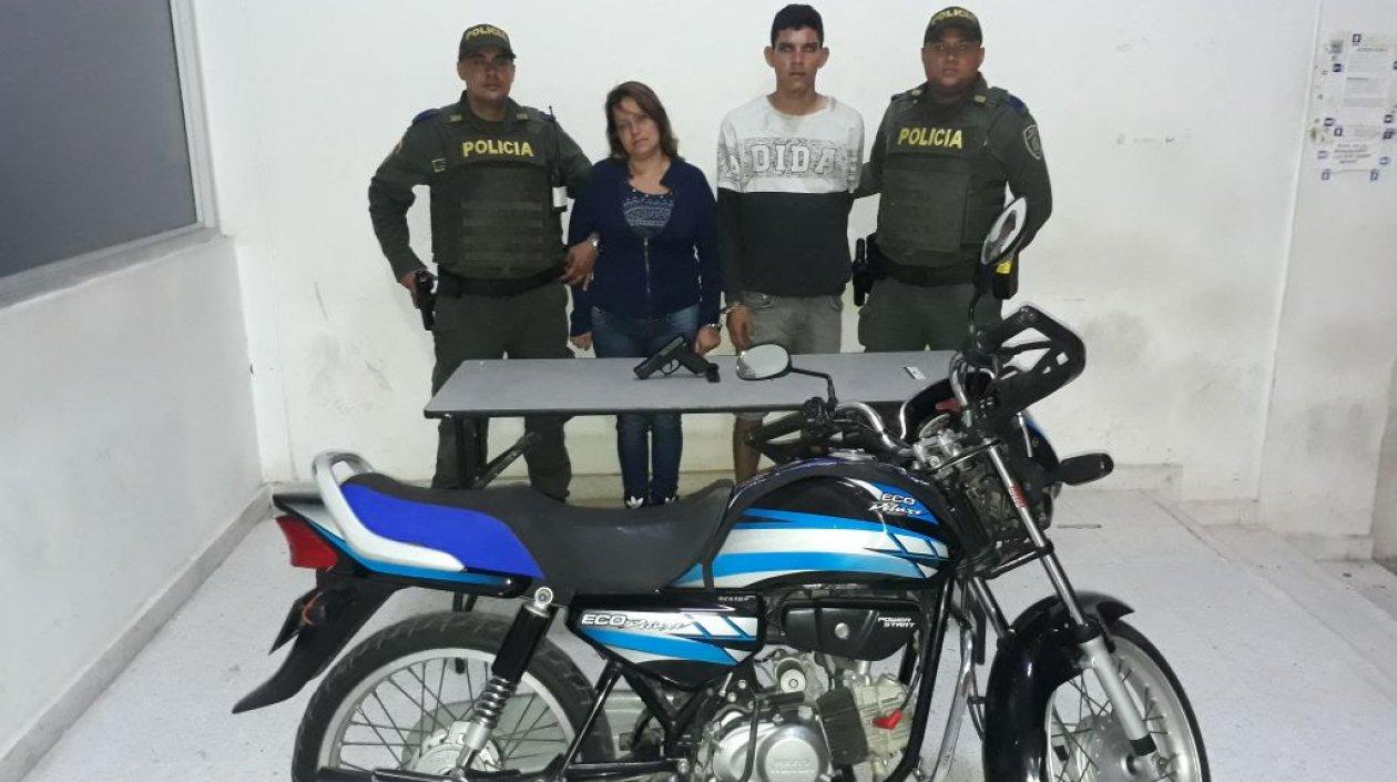  Alexandra Patricia Caballero Hernández, alias 'La mona', y Juan Andrés Rodelo Charris, capturados.
