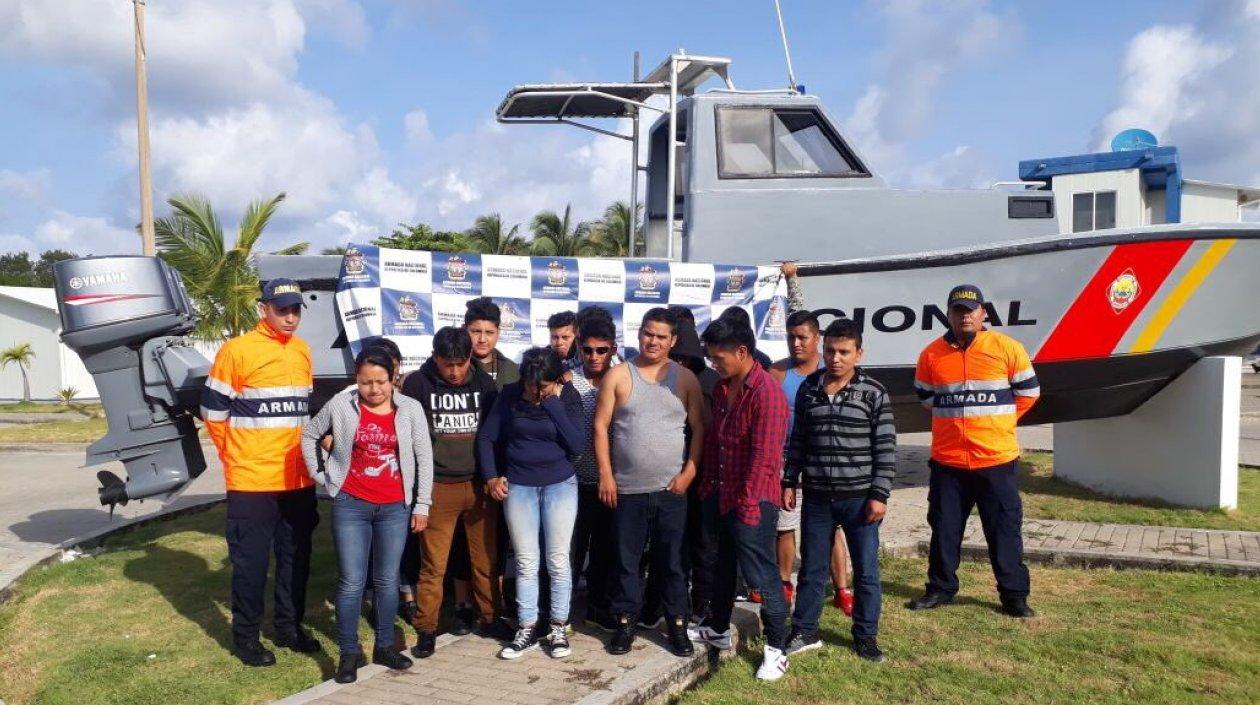 Estos son algunos de los ecuatorianos rescatados por la Armada.