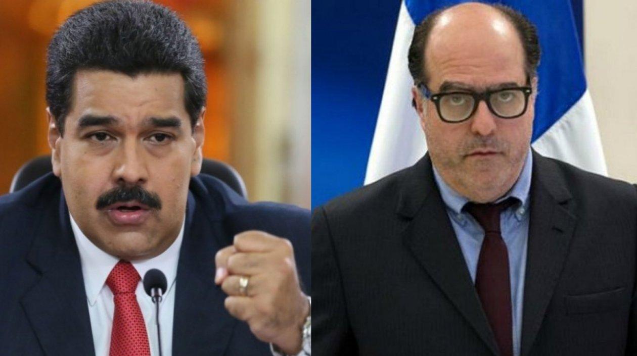 Nicolás Maduro y Julio Borges.