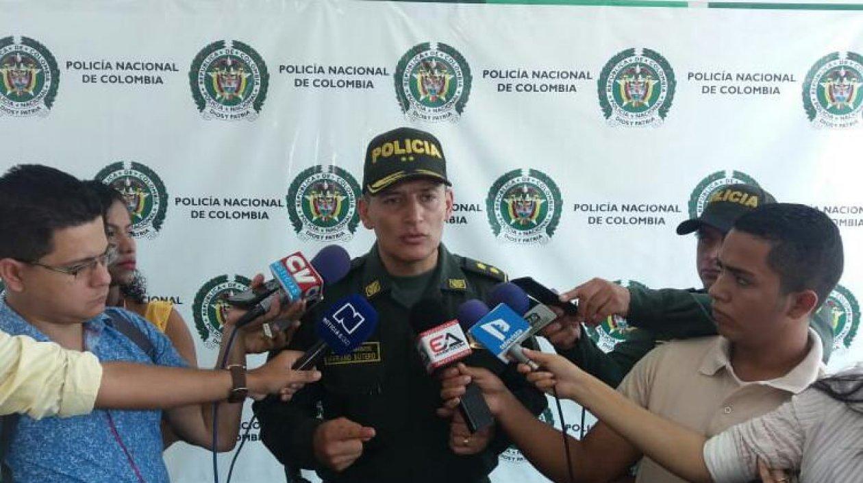 Brigadier general Mariano Botero, comandante de la Policía Metropolitana de Barranquilla.