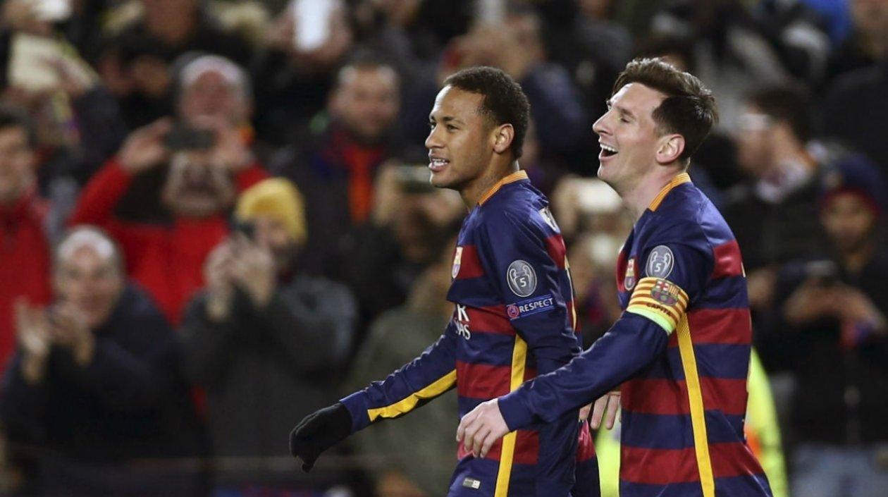 Lionel Messi y Neymar. 