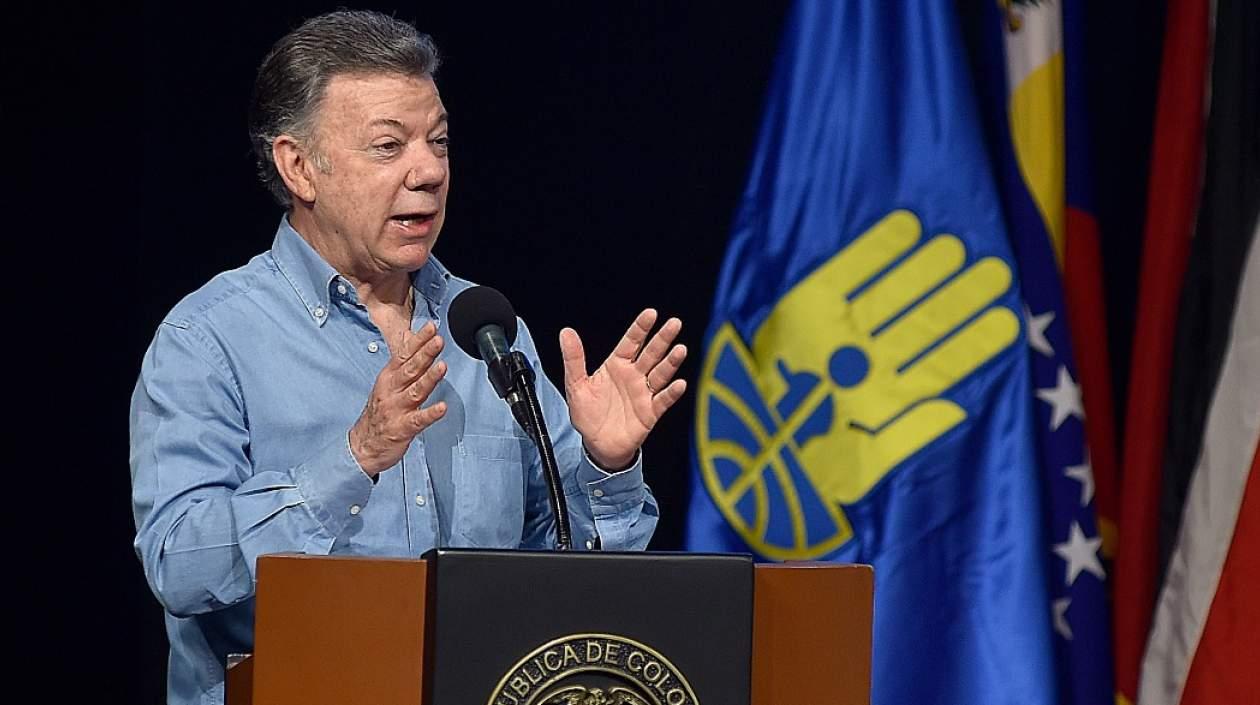 Juan Manuel Santos hizo el llamado a los senadores a aprobar la reglamentación de la JEP
