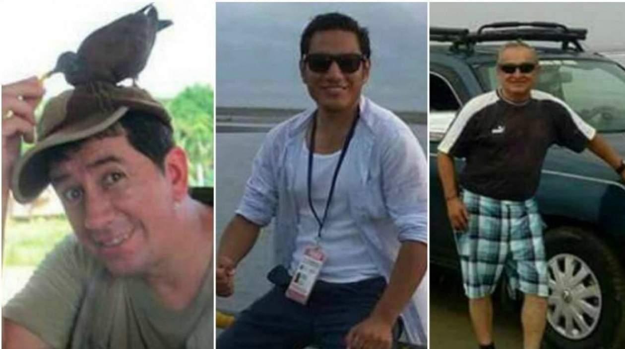 Equipo periodístico asesinado por alias 'Guacho'.