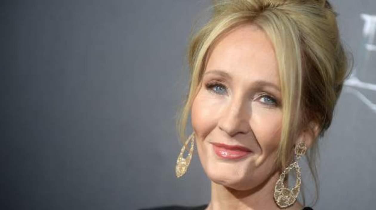 La escritora británica J.K. Rowling.