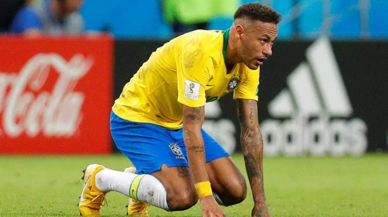 Neymar durante el partido ante Bélgica. 