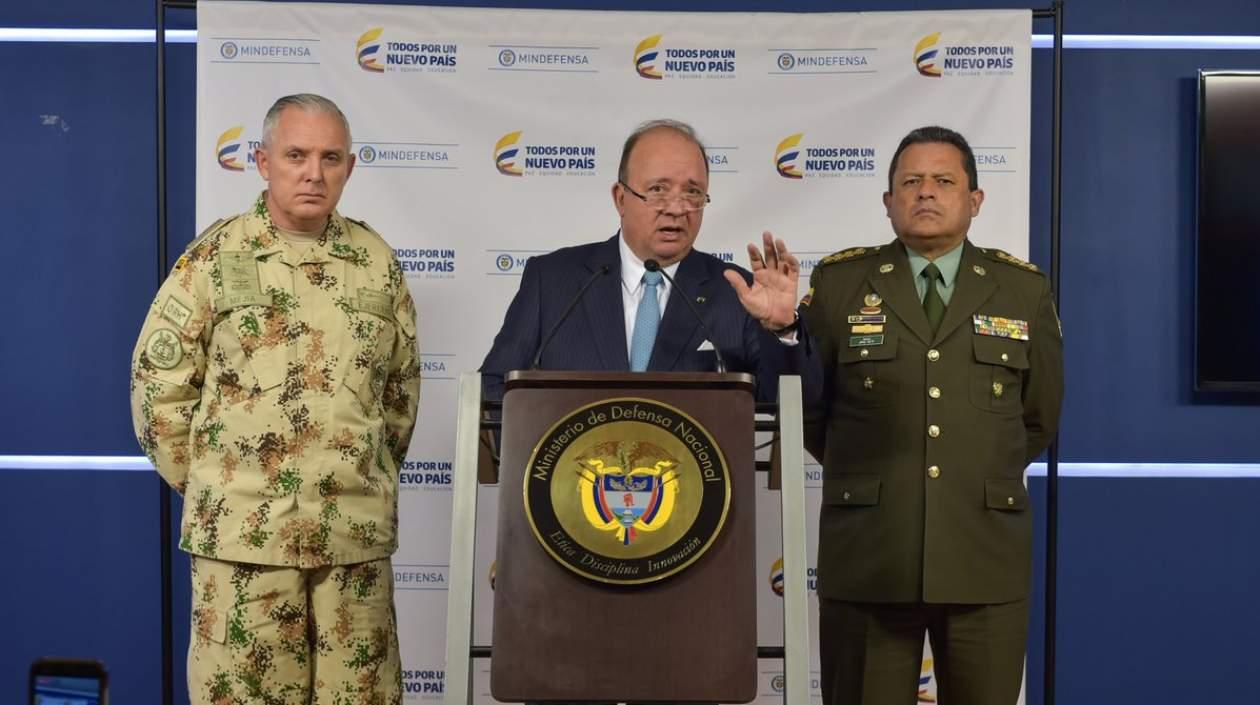 El ministro de Defensa de Colombia, Luis Carlos Villegas.