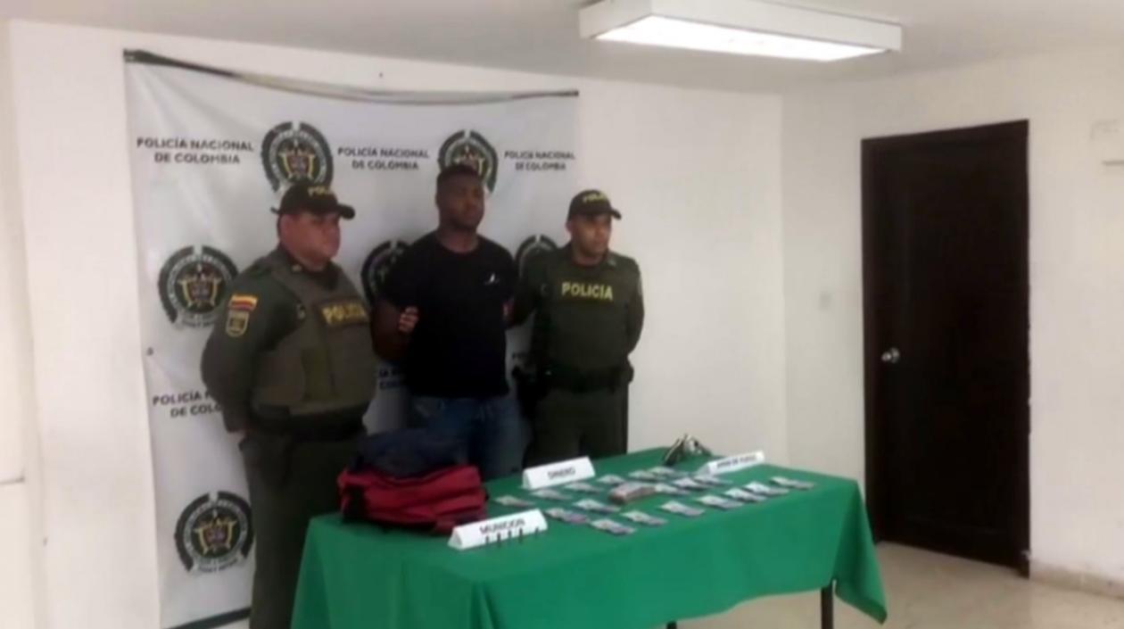 El presunto fletero fue capturado en una trocha que conduce al corregimiento de Campeche.