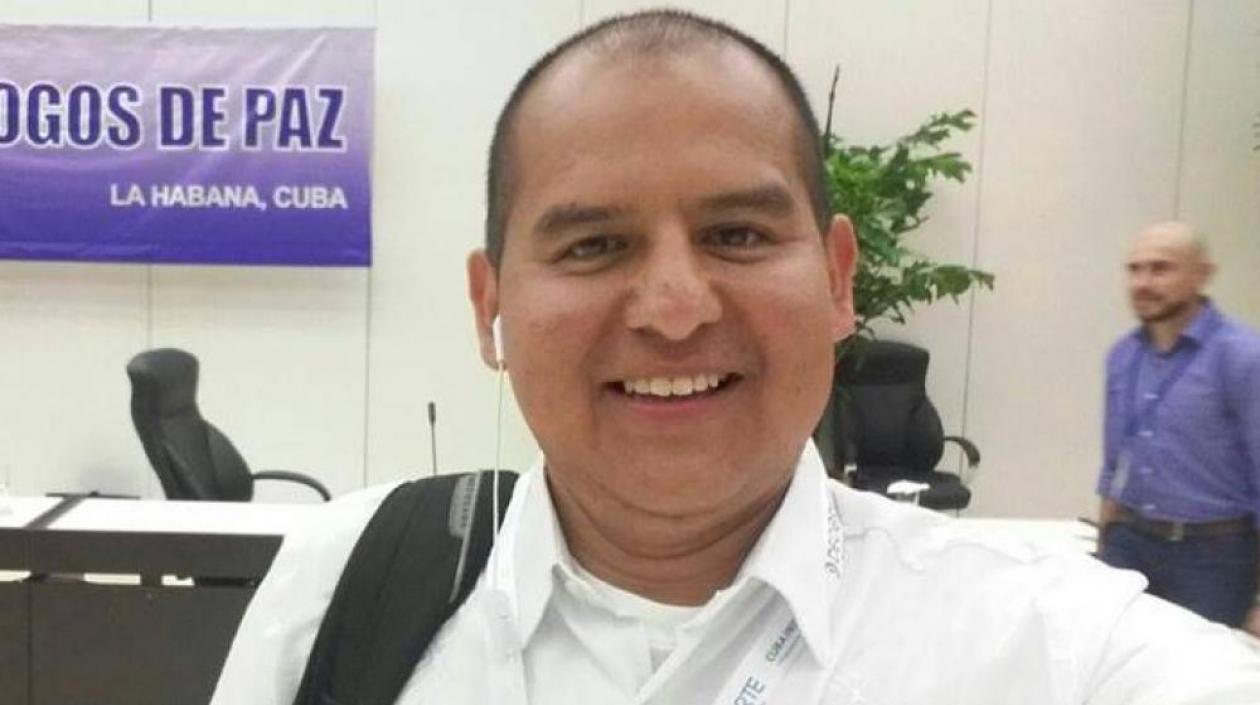 El periodista Mauricio Orjuela. 