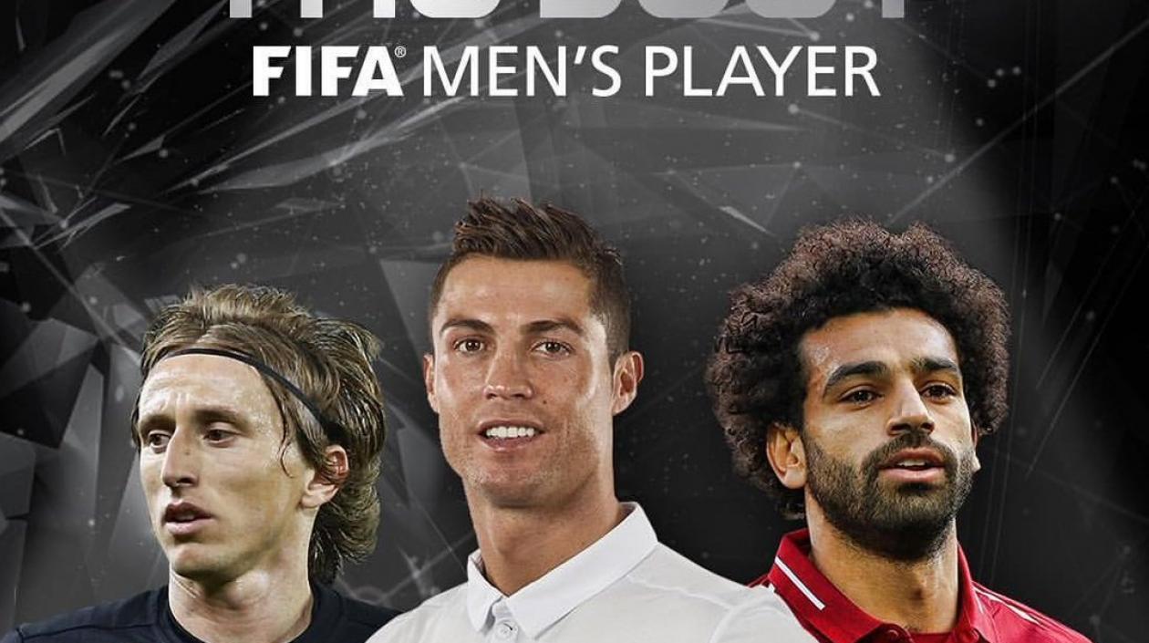 Luka Modric, Cristiano Ronaldo, Mohamed Salah. 